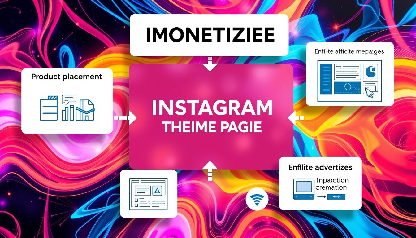 how do theme pages on instagram make money