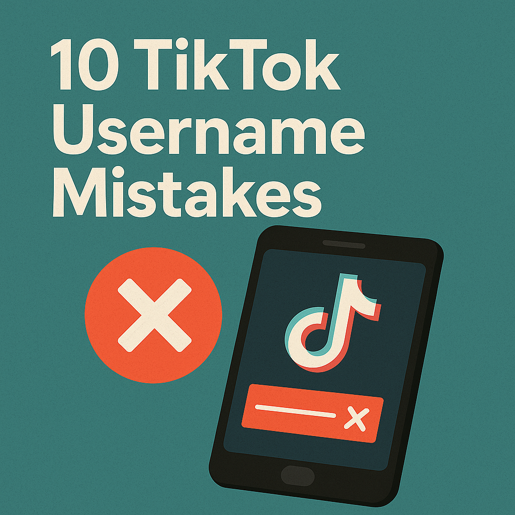 10 TikTok Username Mistakes