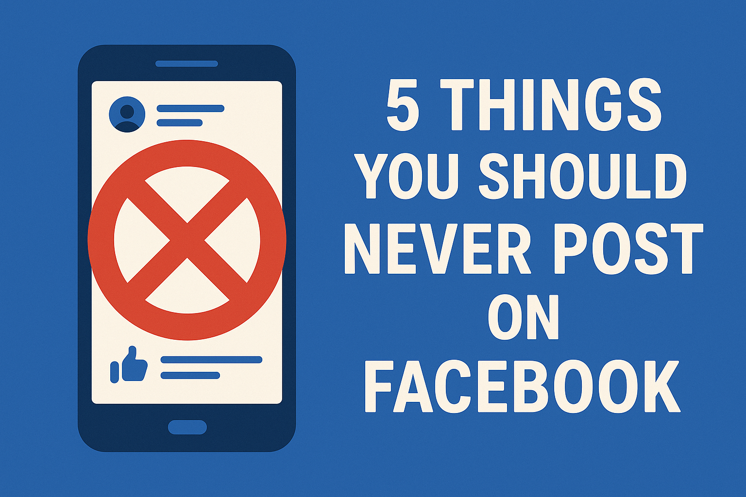 5 Things You Should Never Post on Facebook
