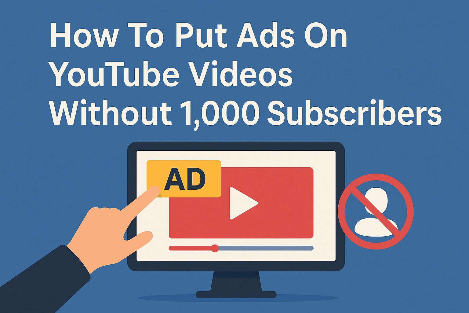 How To Put Ads On YouTube Videos Without 1,000 Subscribers